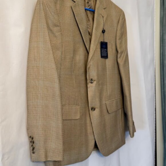 Macy’s 36S Club Room Gold Brown Blazer, Sport Coat - Picture 4 of 12